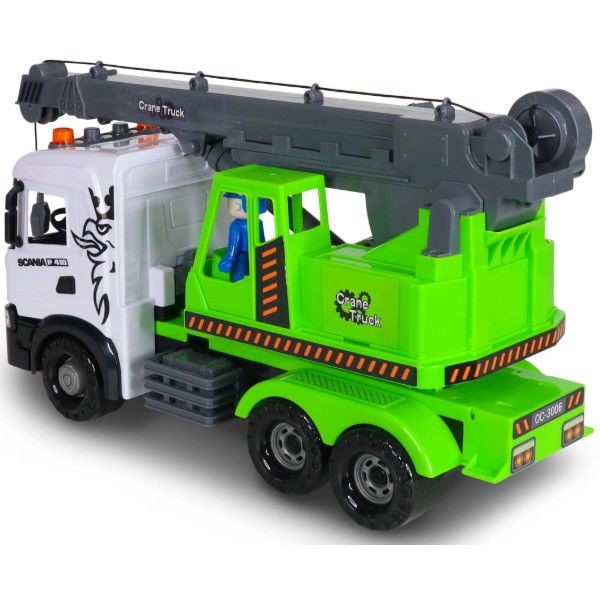 Фото - Наземная спецтехника TechnoDrive Mid Truck – АВТОКРАН SCANIA (свет, звук) (3006KS)